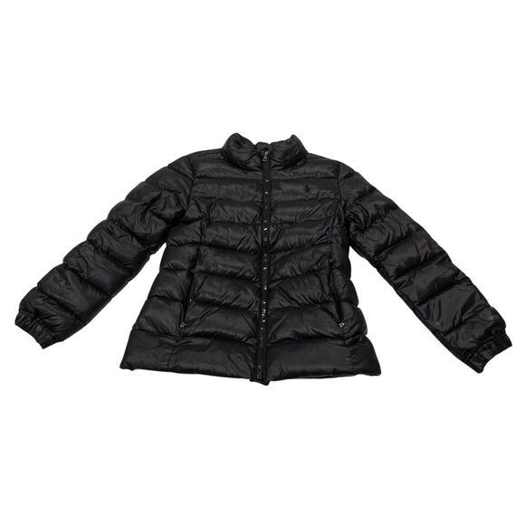 Polo Ralph Lauren Girls Down Puffer Jacket, Black, M 8-10 - Picture 11 of 11